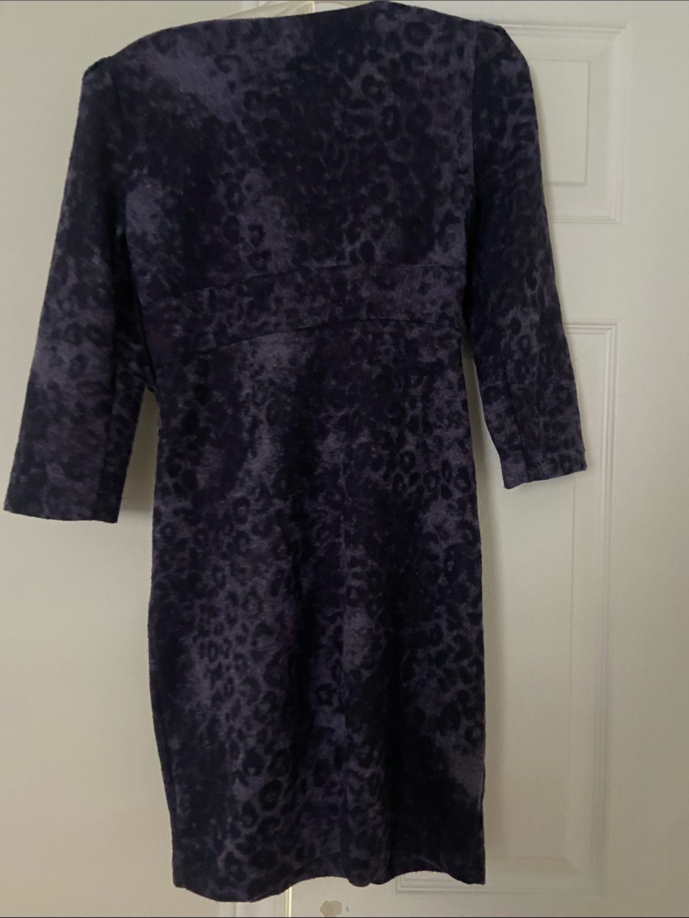 Miss Sixty vintage leopard print purple midi dress - Picture 7 of 7